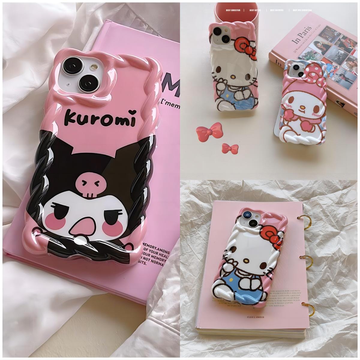 Anime Kawaii Kuro Melo Kitty iPhone Case