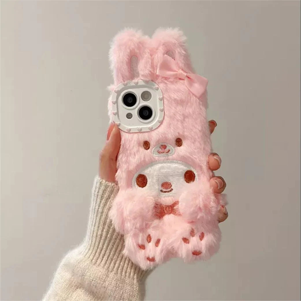 Anime Kawaii Plush Furry iPhone Case