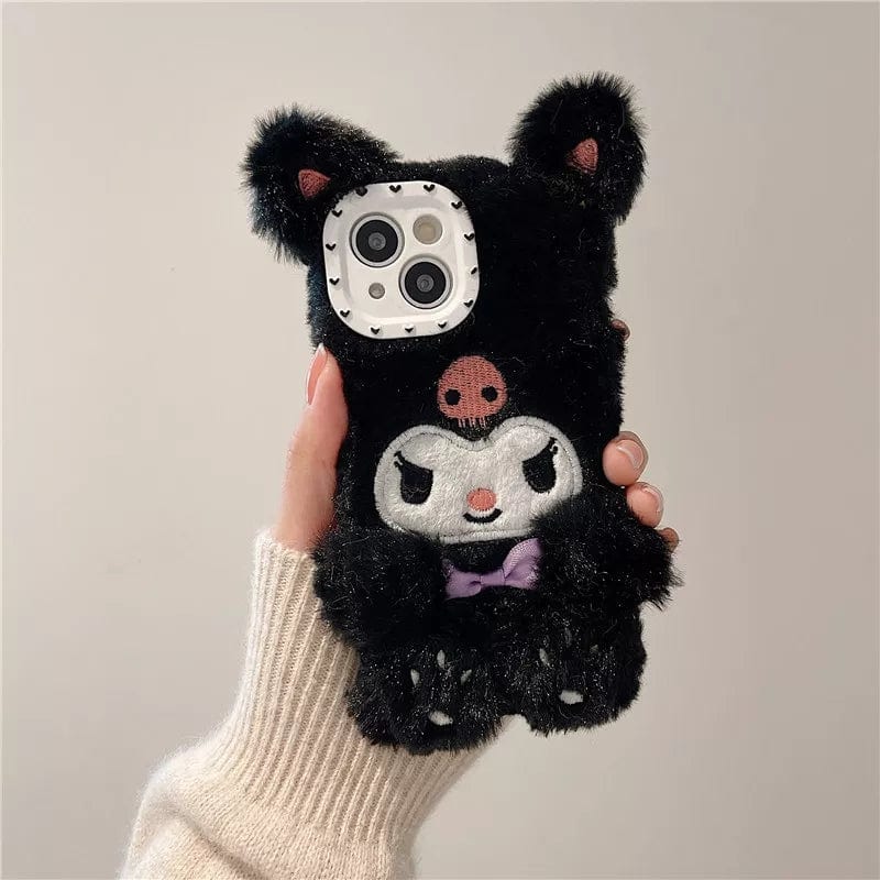 Anime Kawaii Plush Furry iPhone Case