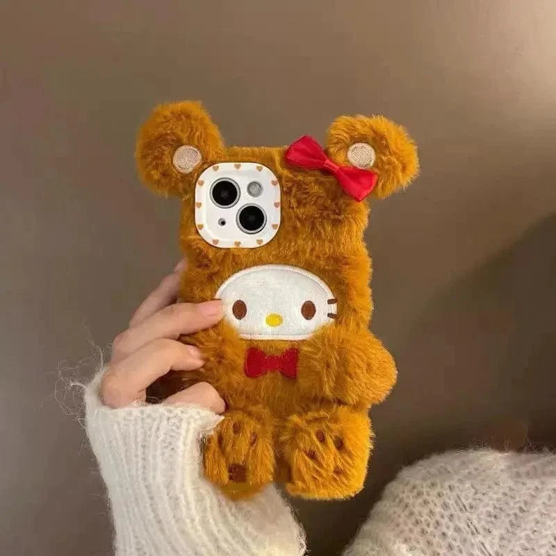 Anime Kawaii Plush Furry iPhone Case