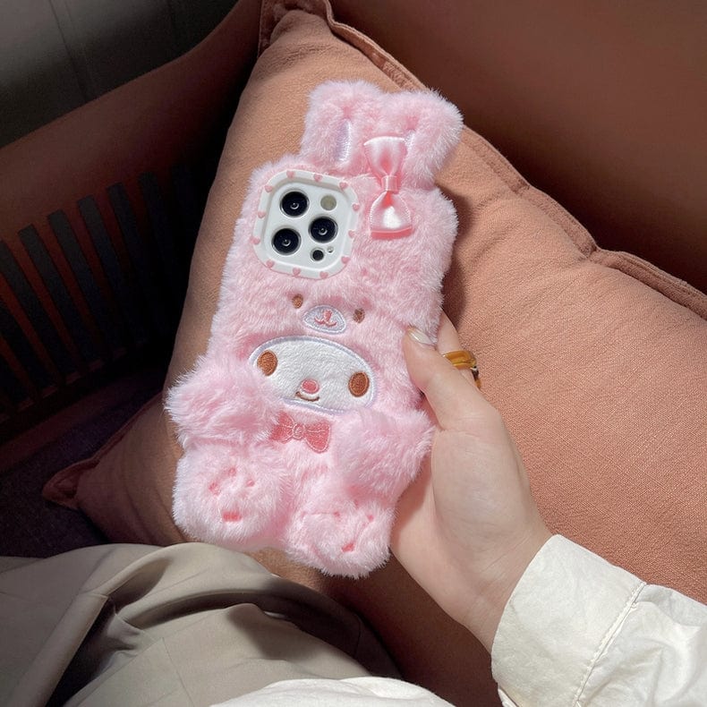 Anime Kawaii Plush Furry iPhone Case