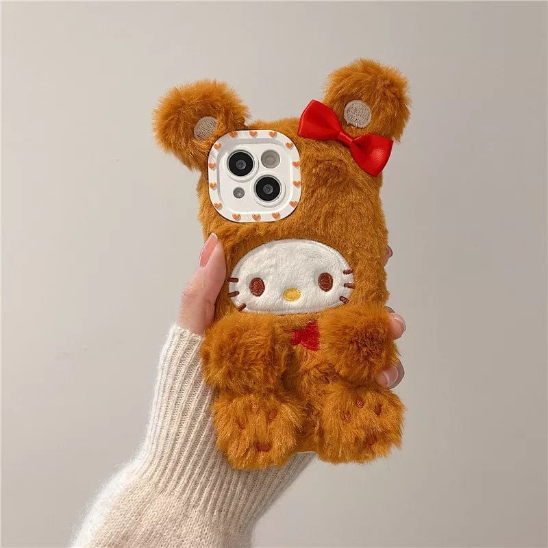 Anime Kawaii Plush Furry iPhone Case