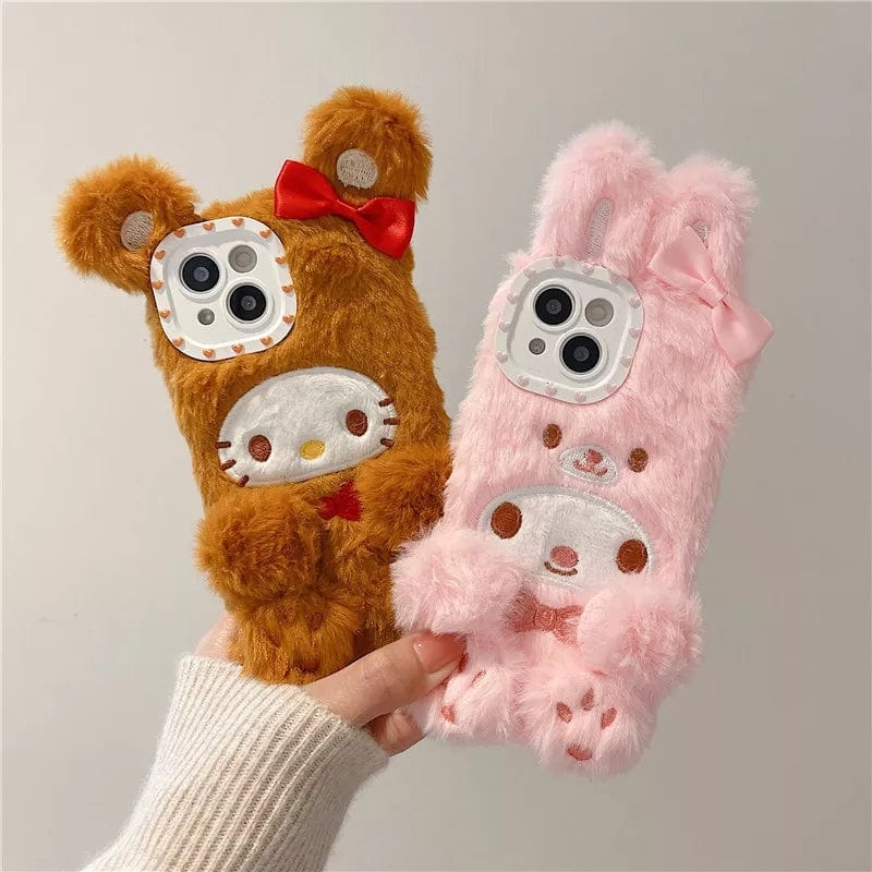 Anime Kawaii Plush Furry iPhone Case