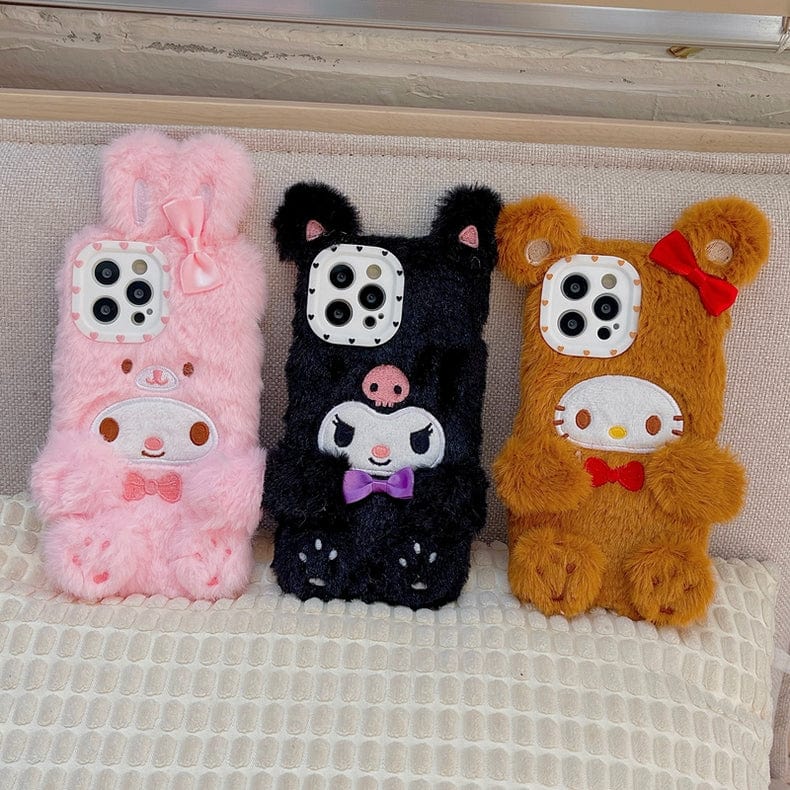 Anime Kawaii Plush Furry iPhone Case