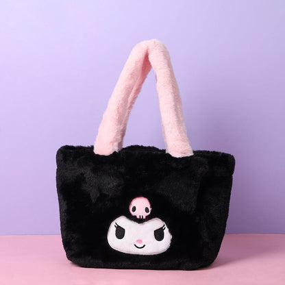 Sac fourre-tout en peluche Kawaii