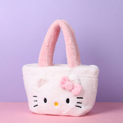 Sac fourre-tout en peluche Kawaii