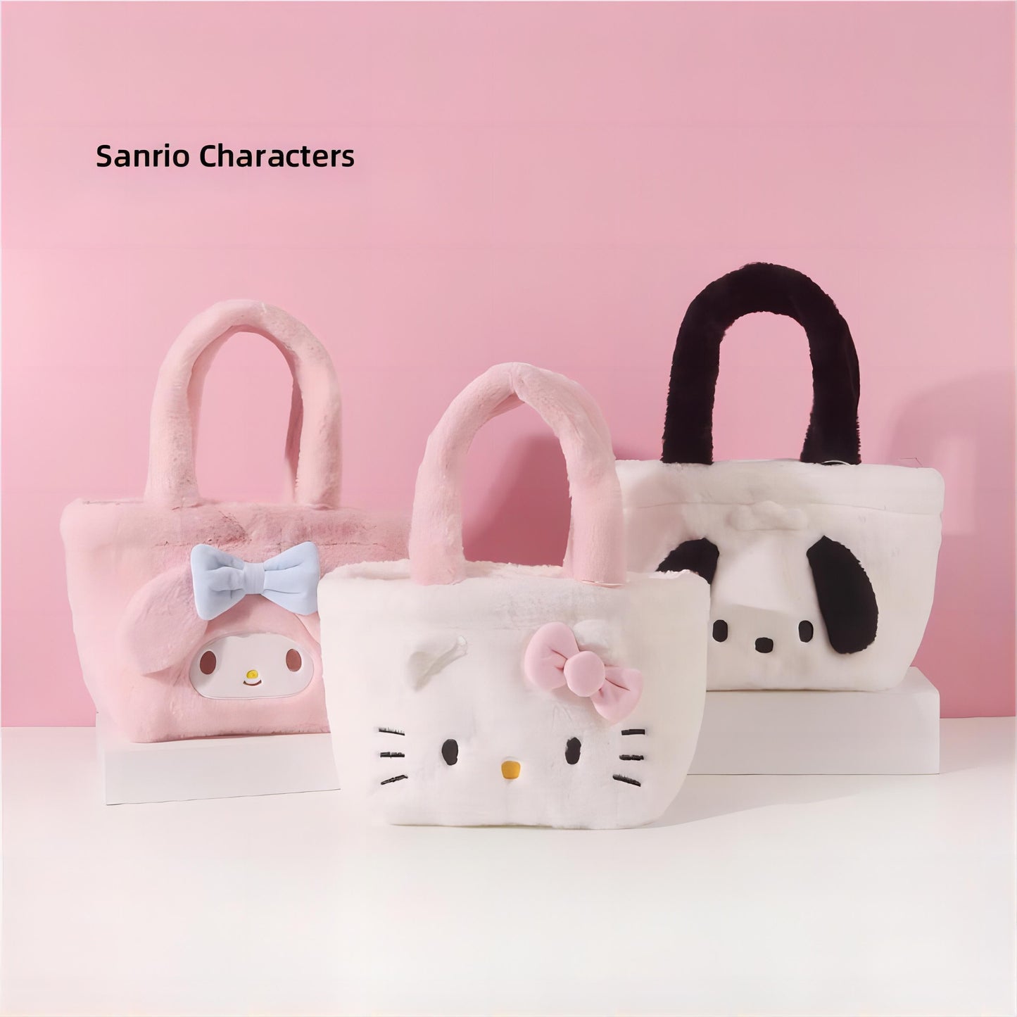 Sac fourre-tout en peluche Kawaii