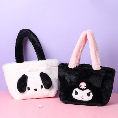 Sac fourre-tout en peluche Kawaii