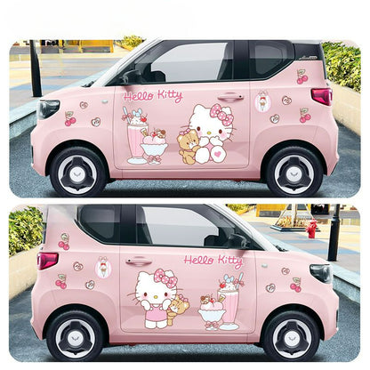 Cartoon Kitty Car Stickers KI404