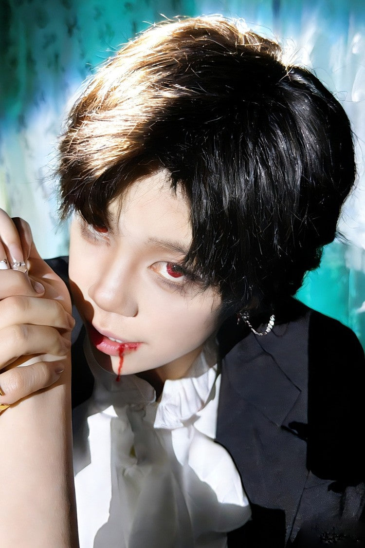 Korean Daily Cool Fluffy Short Lolita Wig in Black