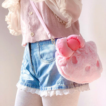 Sac à main en peluche Pink Kitty - Lovesickdoe