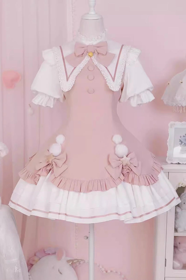 Sweet Princess Lolita Dress with Multi-Layer Ruffles - Magical Girl - Dual Colors