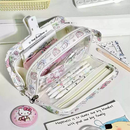 Kawaii Smiling Kitty Pencil Case