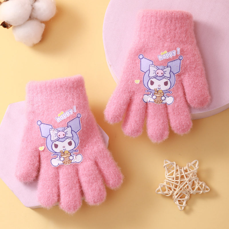 Cartoon Knitted Gloves KI314