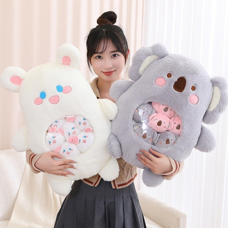 Baby Animal Bag Of Stuffies - baby plush, balls, dinosaur, koala, plush toys Kawaii Babe