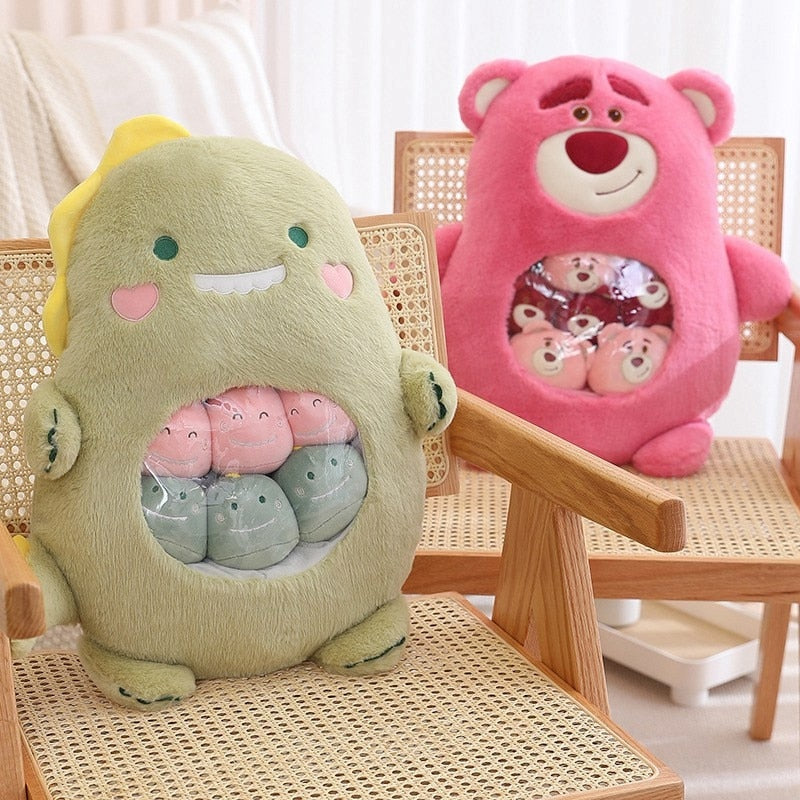 Baby Animal Bag Of Stuffies - baby plush, balls, dinosaur, koala, plush toys Kawaii Babe