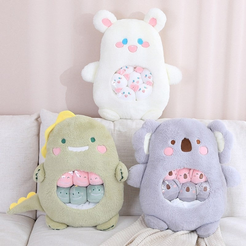 Baby Animal Bag Of Stuffies - baby plush, balls, dinosaur, koala, plush toys Kawaii Babe