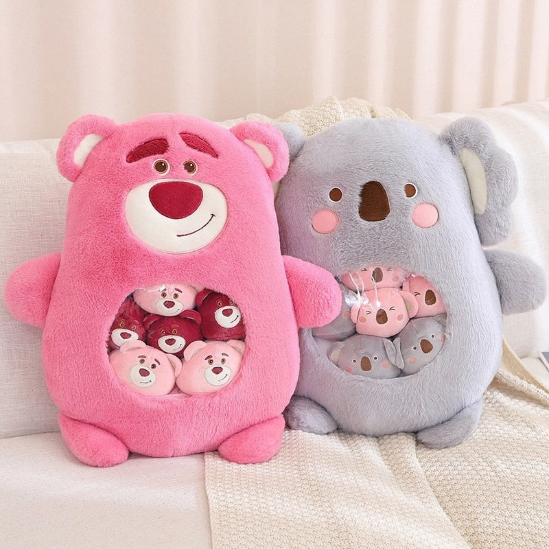 Baby Animal Bag Of Stuffies - baby plush, balls, dinosaur, koala, plush toys Kawaii Babe