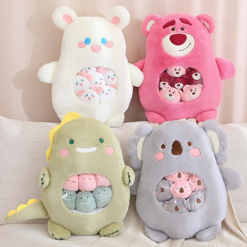 Baby Animal Bag Of Stuffies - baby plush, balls, dinosaur, koala, plush toys Kawaii Babe