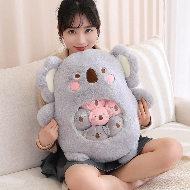 Baby Animal Bag Of Stuffies - baby plush, balls, dinosaur, koala, plush toys Kawaii Babe