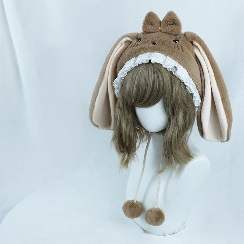 Baby Bun Lolita Bonnet - bunny ear, bunny ears, bunny girls, ears, hat Kawaii Babe