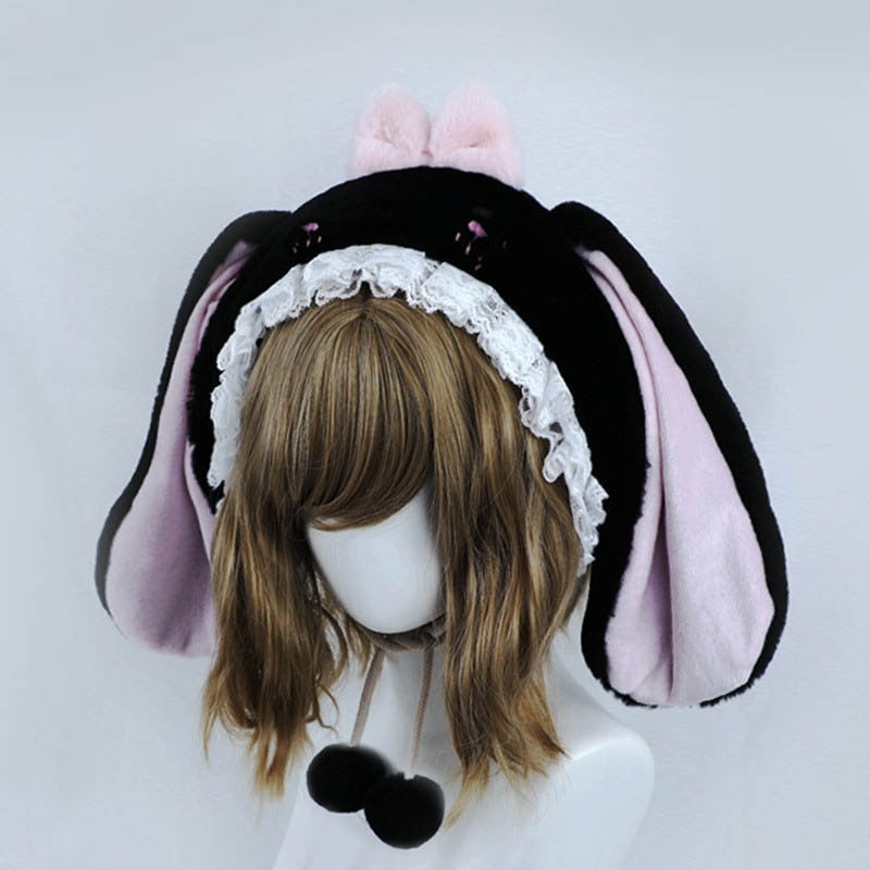 Baby Bun Lolita Bonnet - bunny ear, bunny ears, bunny girls, ears, hat Kawaii Babe