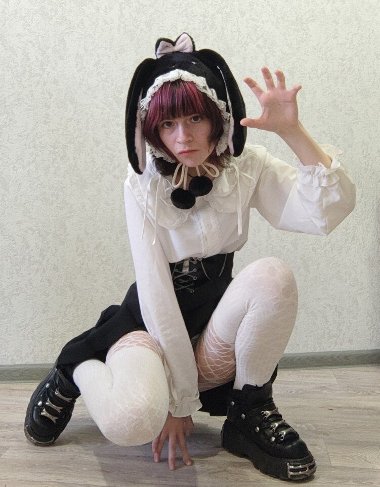 Baby Bun Lolita Bonnet - bunny ear, bunny ears, bunny girls, ears, hat Kawaii Babe
