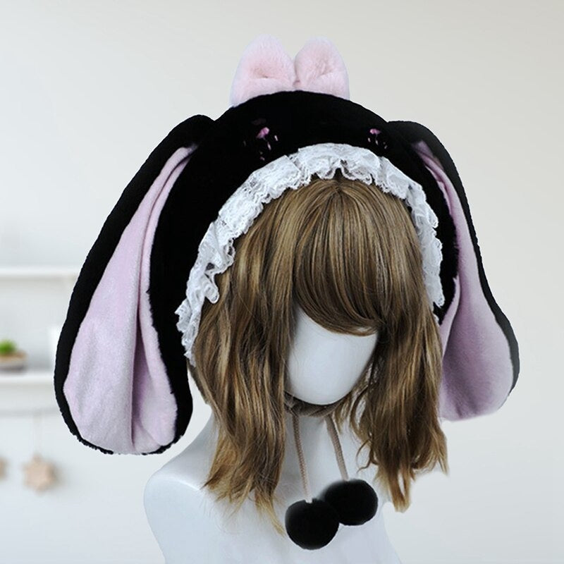 Baby Bun Lolita Bonnet - bunny ear, bunny ears, bunny girls, ears, hat Kawaii Babe
