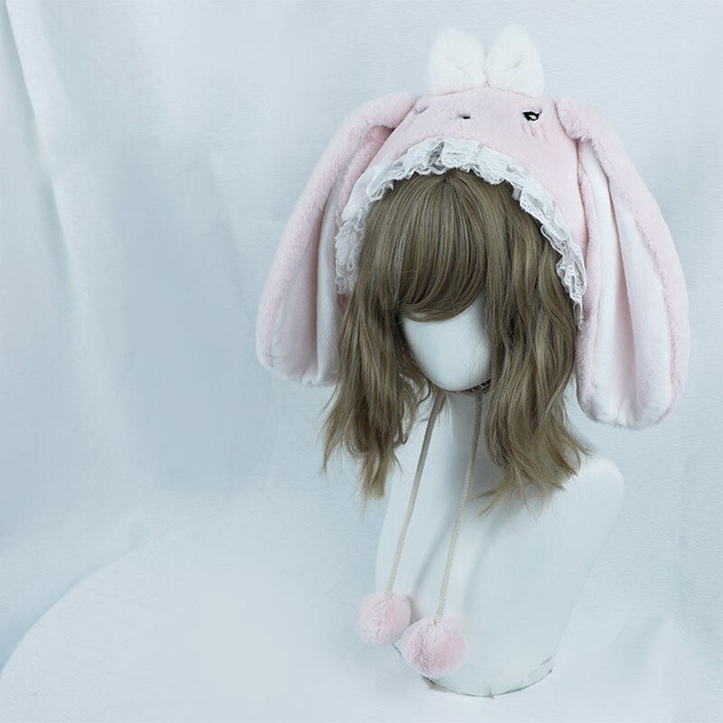 Baby Bun Lolita Bonnet - bunny ear, bunny ears, bunny girls, ears, hat Kawaii Babe