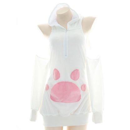 Baby Bun Sweater Dress - dress, dresses, hood, hooded, hoodies