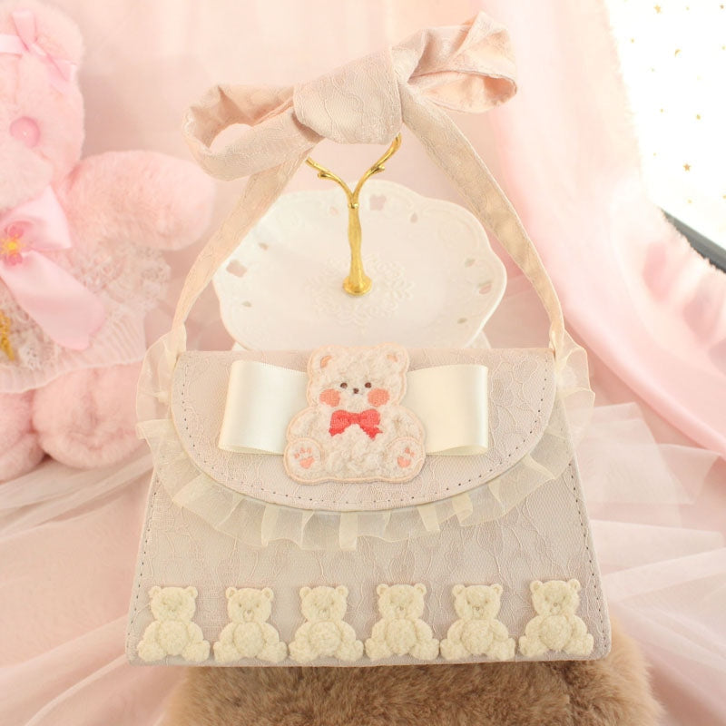 Baby Lamb Clutch - coin purse, fuzzy sheep, handbag, handbags, lamb Kawaii Babe