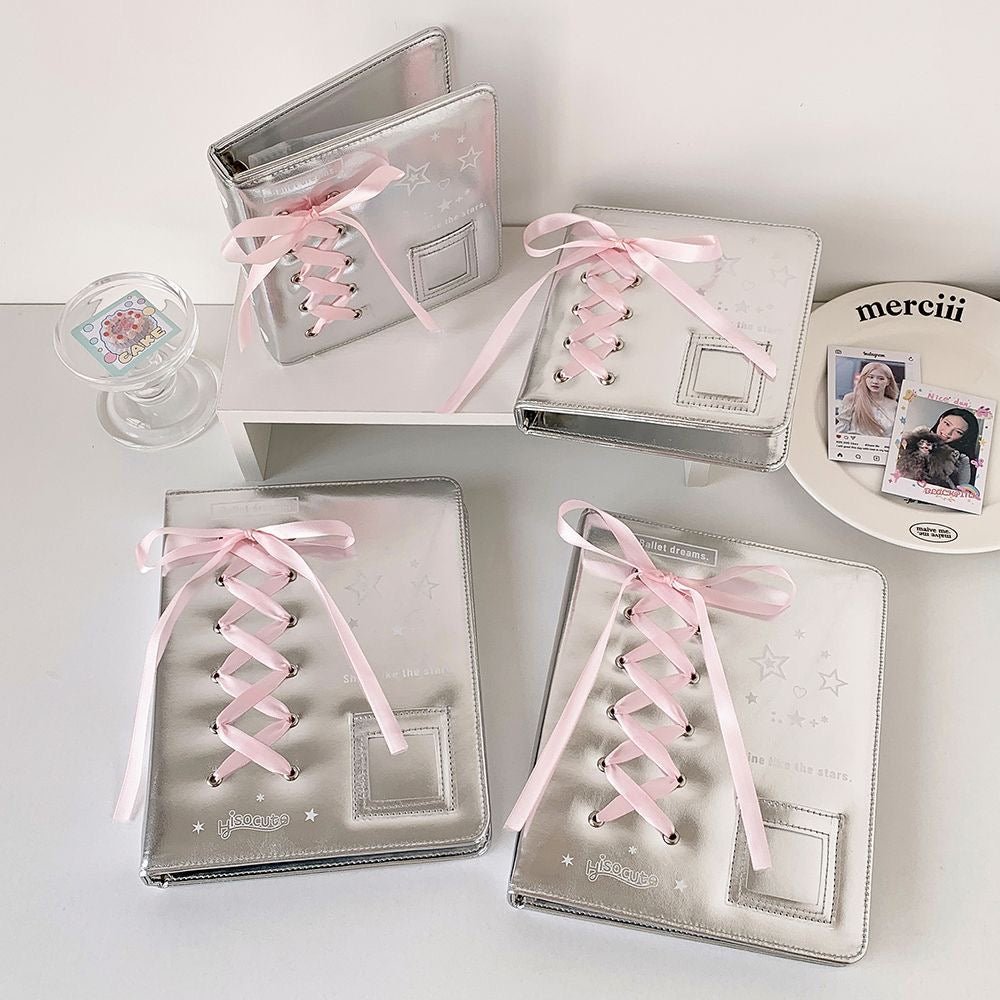 A7 Ribbon Ballet A5 Binder Kpop Photocard Style Album Bowknot