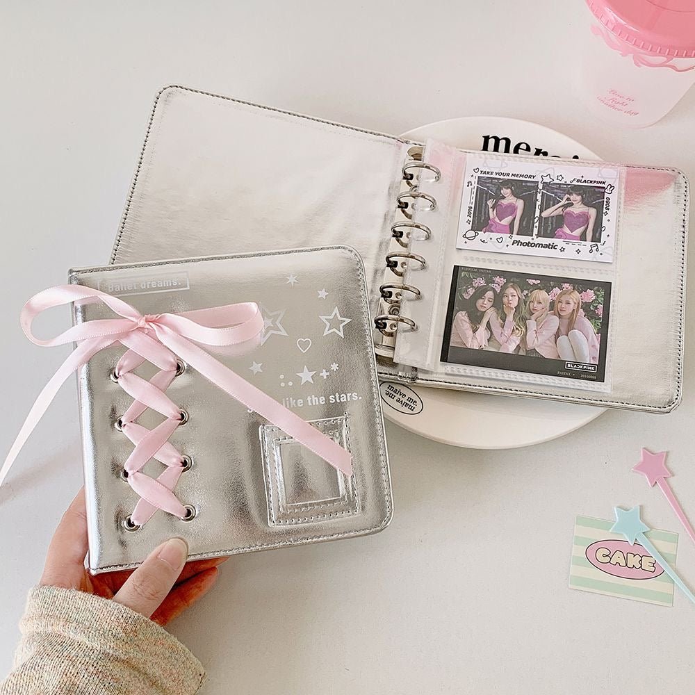 A7 Ribbon Ballet A5 Binder Kpop Photocard Style Album Bowknot