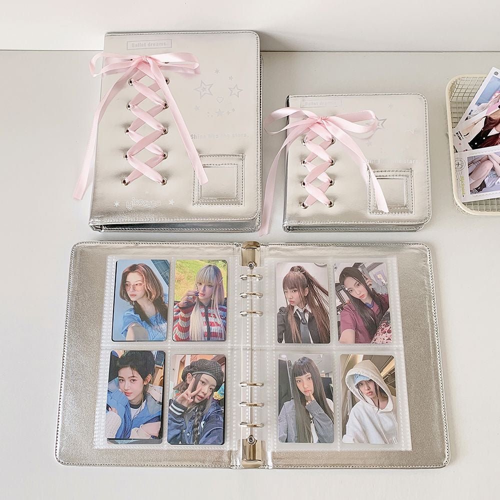 A7 Ribbon Ballet A5 Binder Kpop Photocard Style Album Bowknot