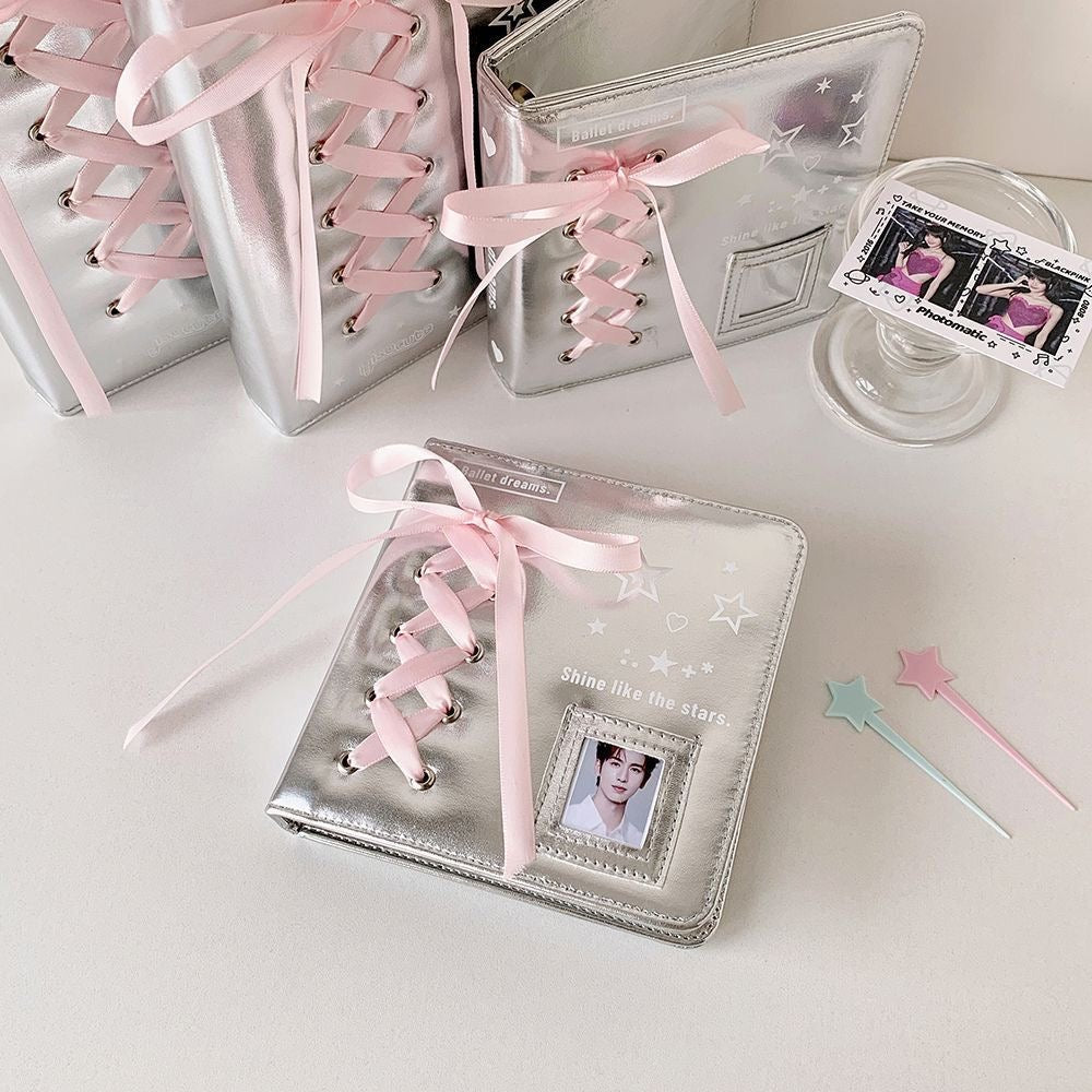 A7 Ribbon Ballet A5 Binder Kpop Photocard Style Album Bowknot