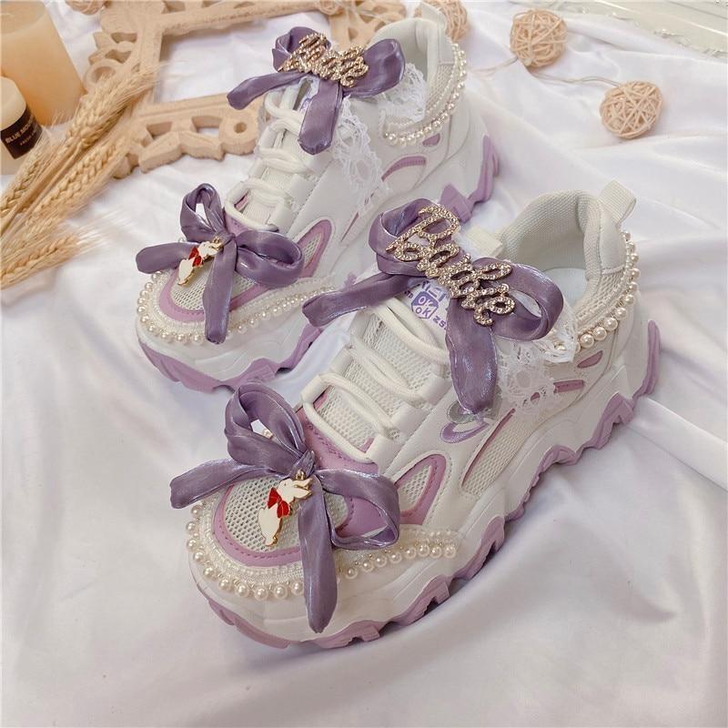 Barbie Doll Lolita Sneakers - athletic shoes, barbie, barbies, heels, kawaii shoes