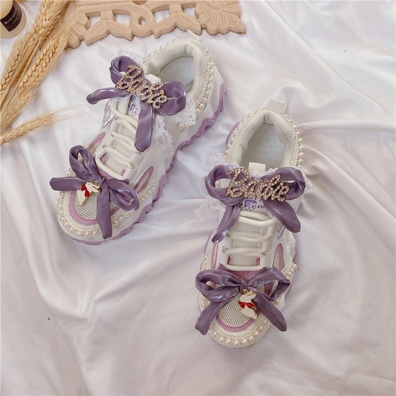 Barbie Doll Lolita Sneakers - athletic shoes, barbie, barbies, heels, kawaii shoes