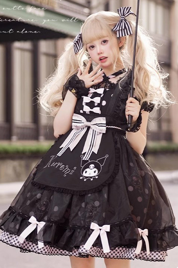 Alice Sweet Lolita Dress with Kulomi Print and Bows