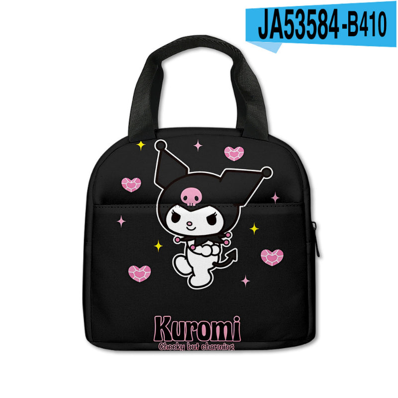 Sac de pique-nique imprimé Kawaii Kuro KI600