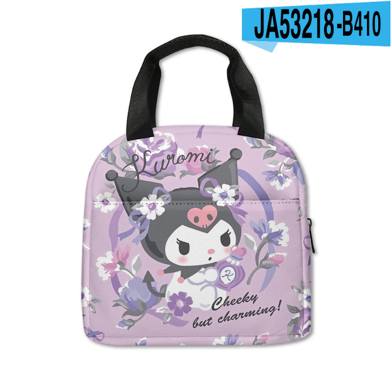 Sac de pique-nique imprimé Kawaii Kuro KI600