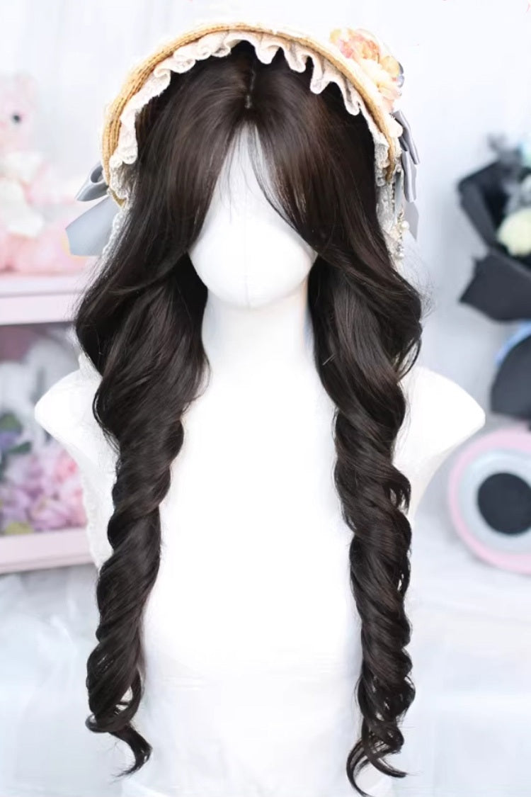 Light Wispy Bangs Curly Lolita Wig
