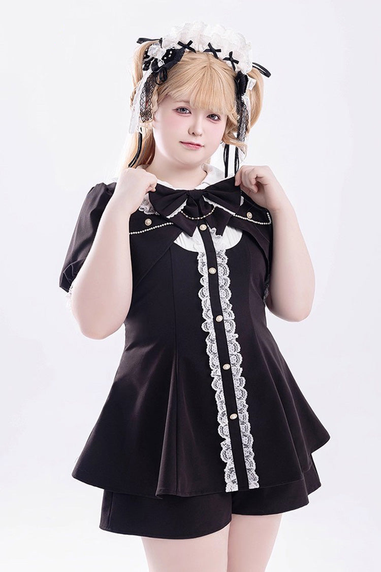 Japanese Jirai Kei Outfit with Bowknot Details