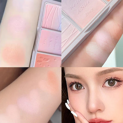 Tri-color Blush Eyeshadow Palette - Kimi