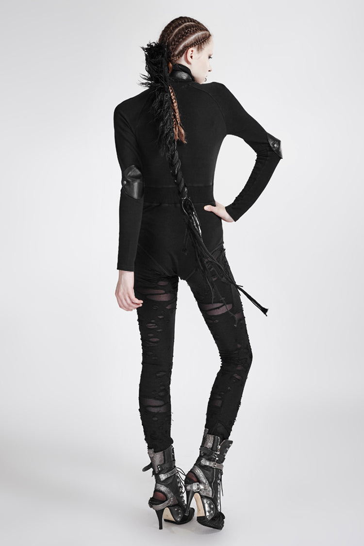 Gothic Women's Sheer Fitted Leggings - Long Length