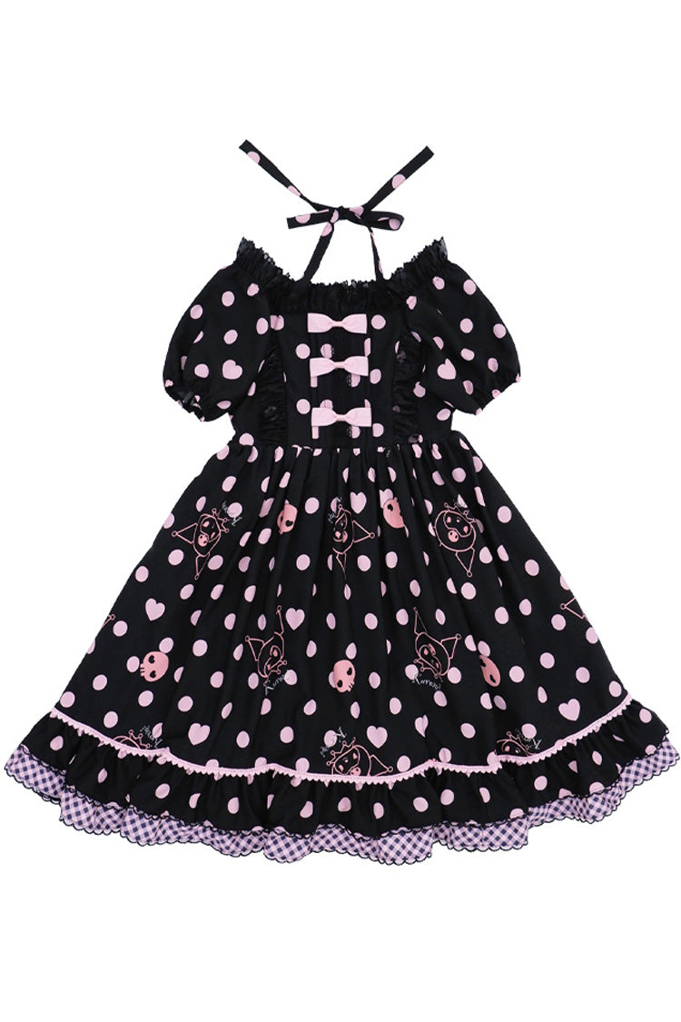 Alice Sweet Lolita Dress with Kulomi Print and Bows