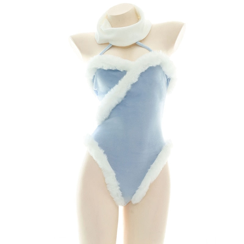 Blue Fur Lined Onesie - adult onesie, bodysuit, bodysuits, christmas, christmas holiday