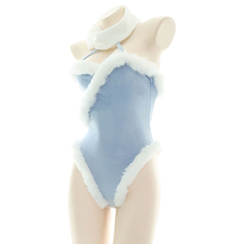 Blue Fur Lined Onesie - adult onesie, bodysuit, bodysuits, christmas, christmas holiday