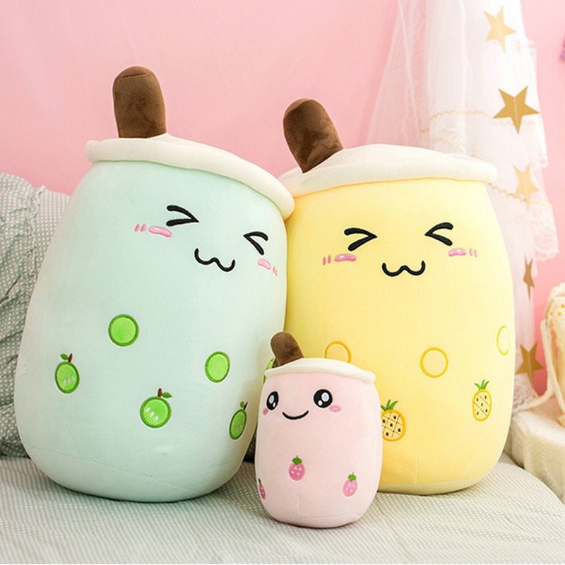 Boba Tea Plush (Dozens of Colors/Sizes) - bubble, bubble tea, bubbletea, milk plush