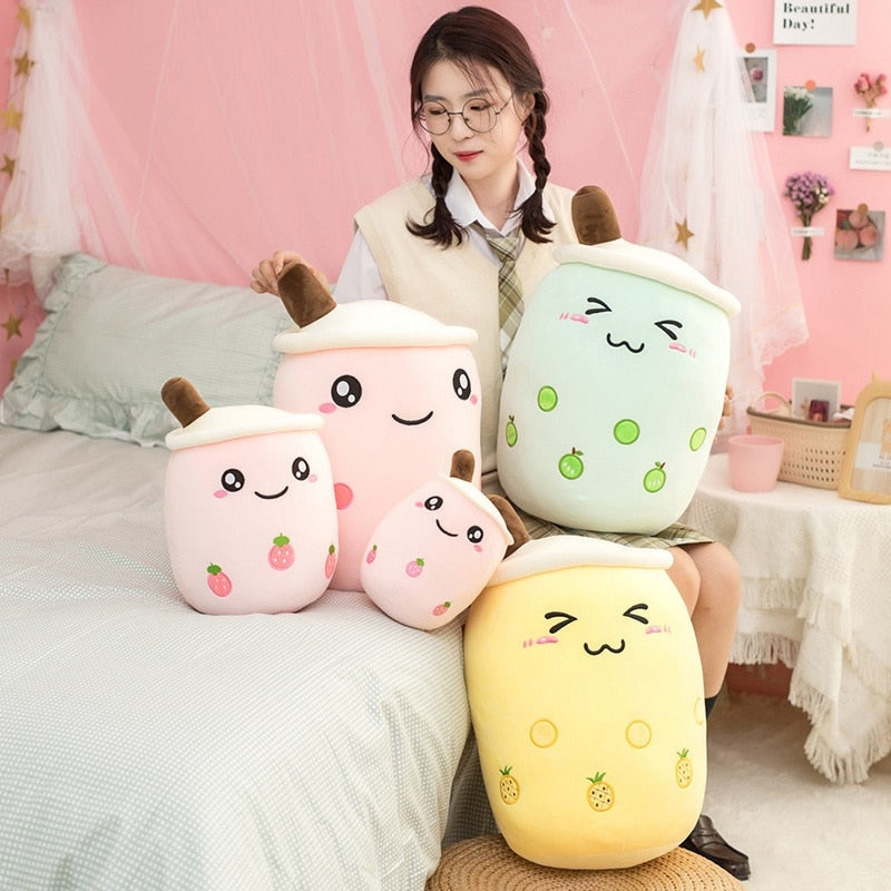 Boba Tea Plush (Dozens of Colors/Sizes) - bubble, bubble tea, bubbletea, milk plush