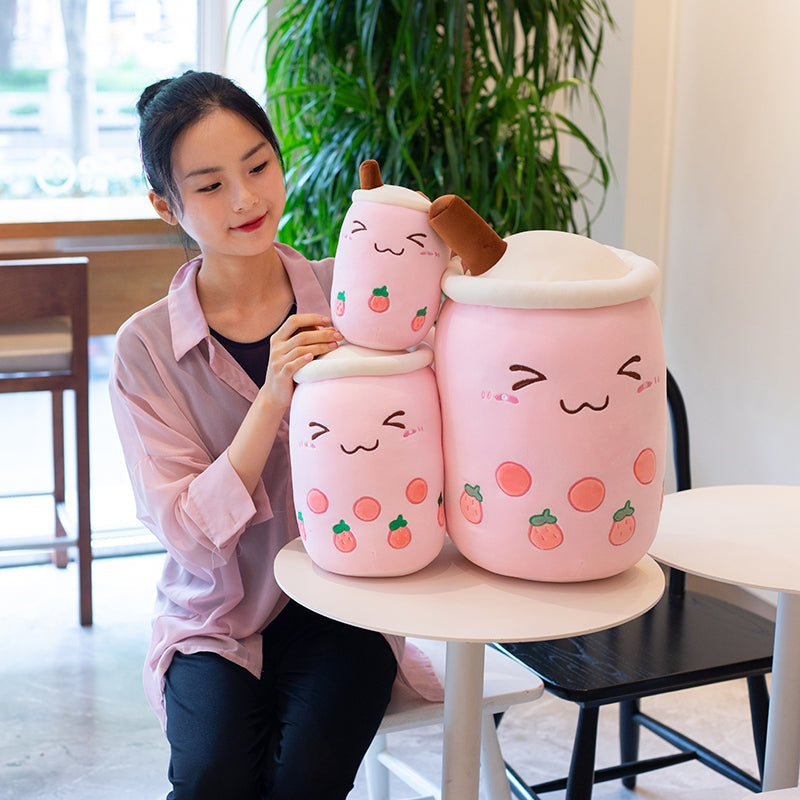 Boba Tea Plush (Dozens of Colors/Sizes) - bubble, bubble tea, bubbletea, milk plush